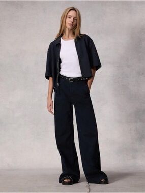 NWT Rag & Bone Sophie Wide Leg Chinos in Navy size 0